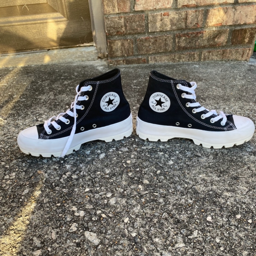 Black Hightop Converse Lugged